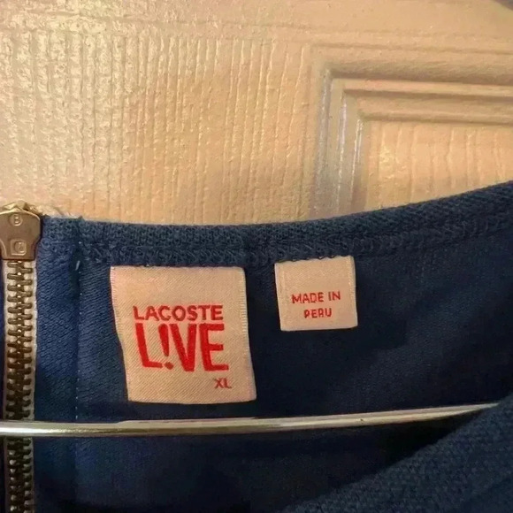 Lacoste L!ve Girls Long Sleeved Blue Dress Size XL, GUC - Picture 3 of 5